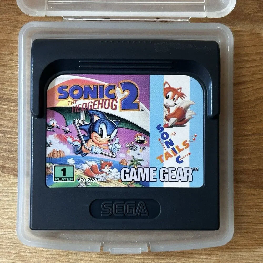 Sonic the Hedgehog 2 / Tails  (Sega Game Gear, 1992) Game Cartridge Only